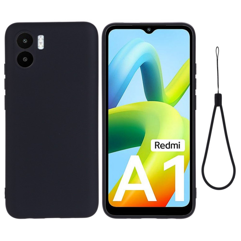 Xiaomi Redmi A1/A2 flytande silikonfodral med nyckelband