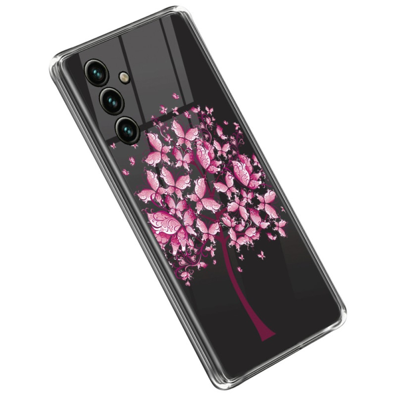 Samsung Galaxy A14 5G / A14 Klar Fodral Rosa Träd