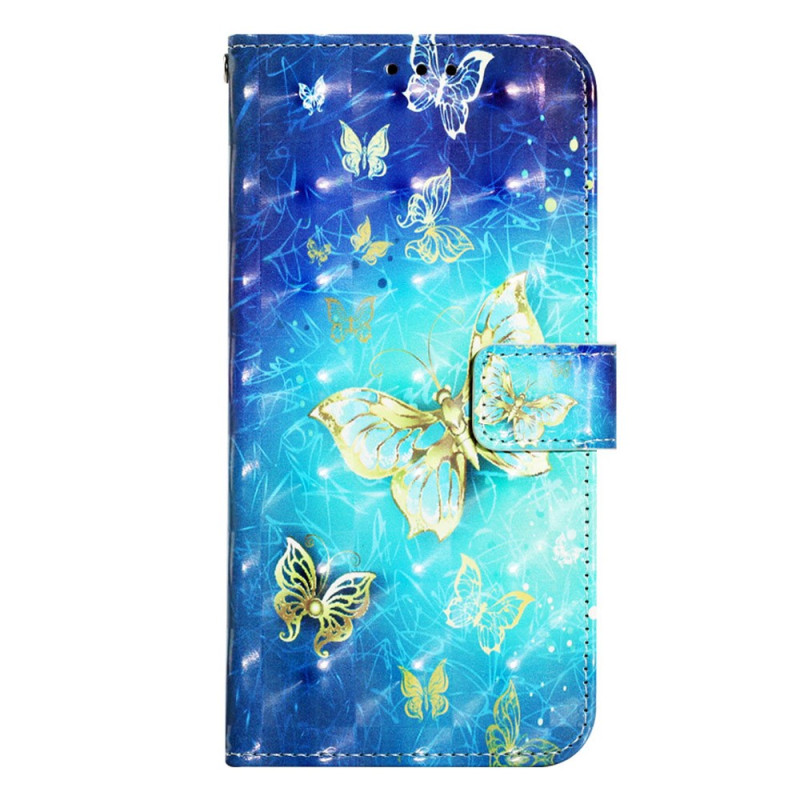 Samsung Galaxy A14 5G / A14 Superb Fjärilar Armband Fodral