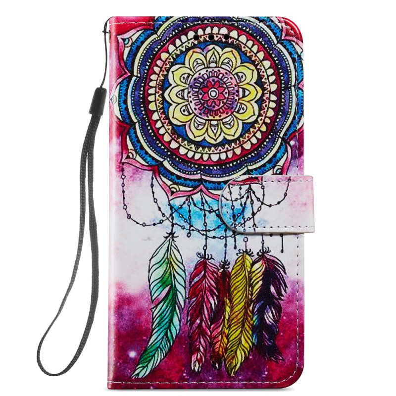 Samsung Galaxy A54 5G Watercolour Dreamcatcher nyckelbandsfodral