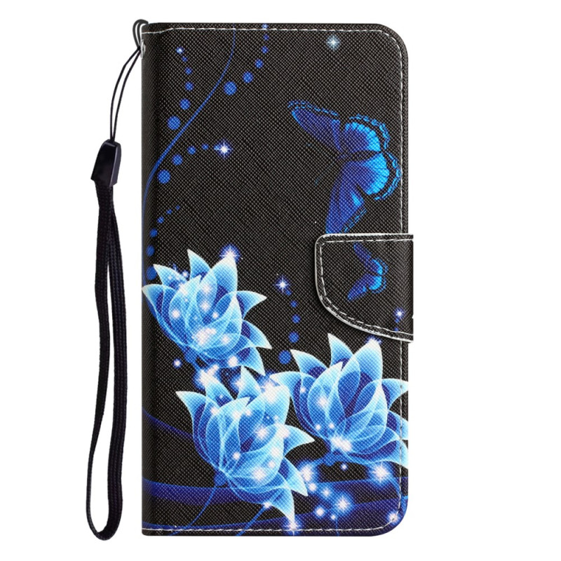 Fodral Samsung Galaxy A34 5G Pretty Flowers med rem