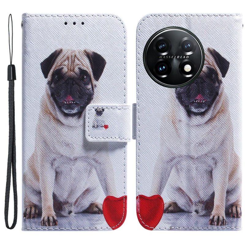 OnePlus 11 5G Fodral med mops och hund