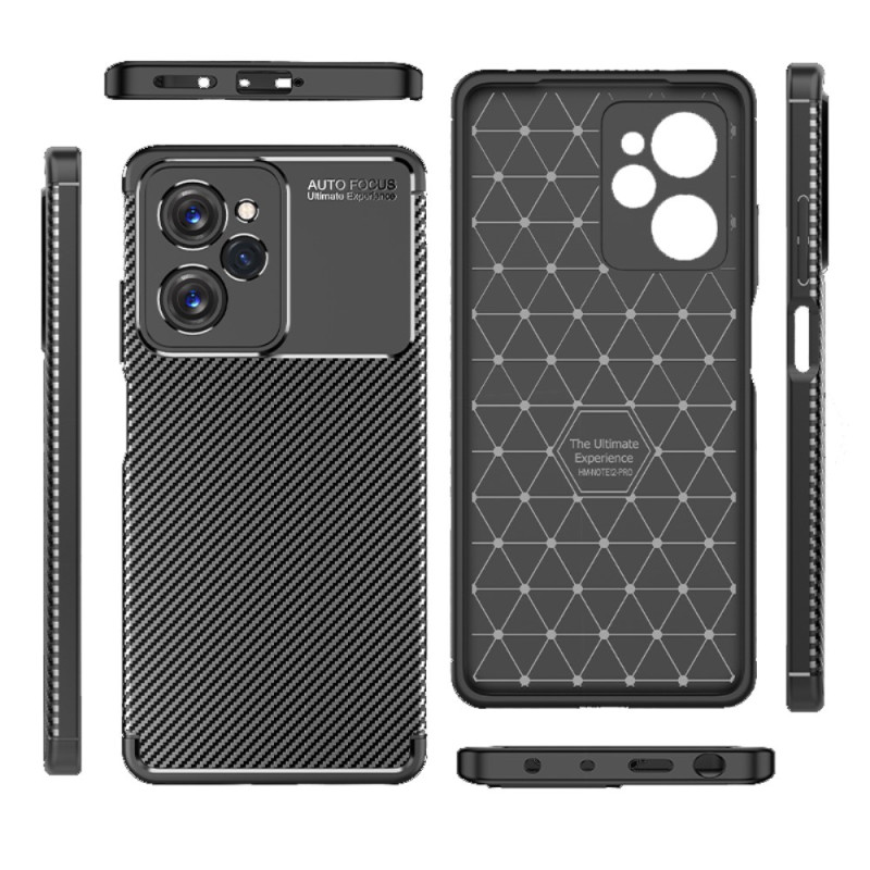 Fodral Poco X5 Pro 5G Flexibel textur kolfiber