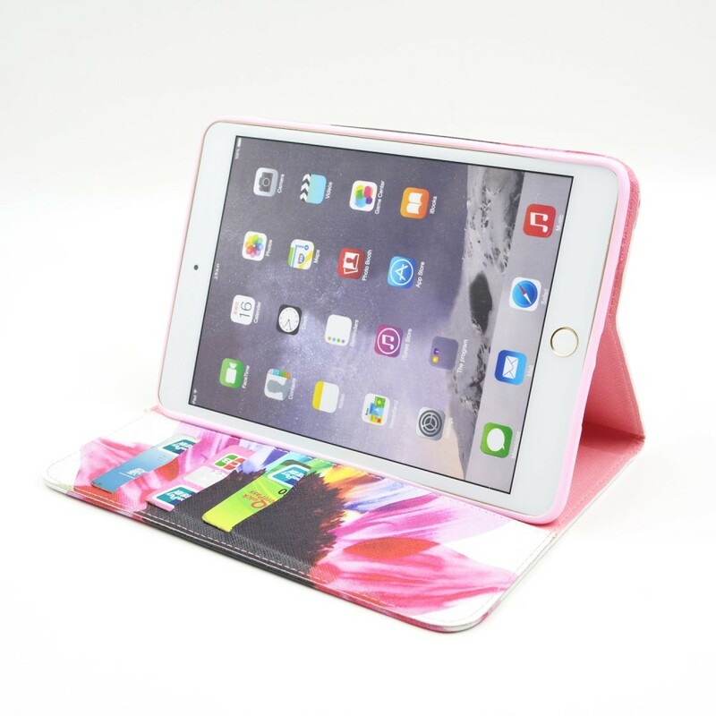 iPad-skydd MIni 3 / 2 / 1 vattenfärg blomma