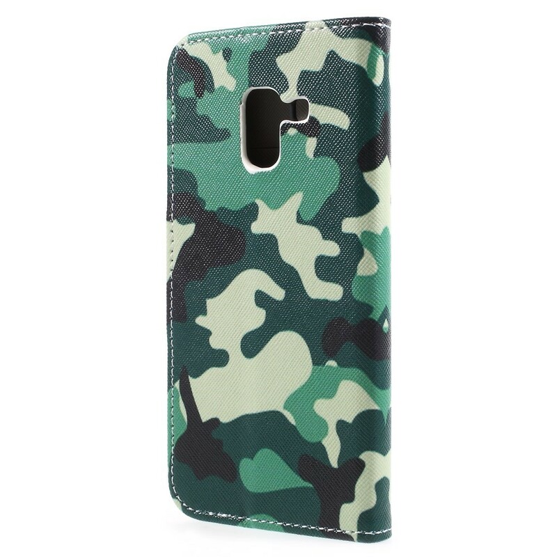 Samsung Galaxy A8 fodral 2018 Militär kamouflage