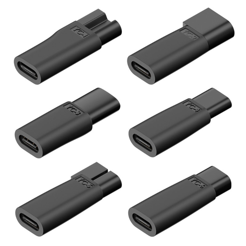 Uppsättning med 6 anslutningar till USB-C-portar