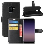 Fodral Samsung Galaxy A8 2018 Lädereffekt