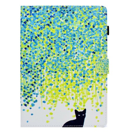 Fodral för iPad Air / Air 2 Katt och kronblad