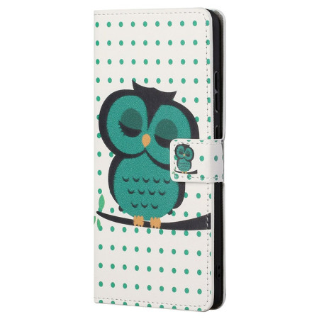 Moto G22 Fodral Sleeping Owl