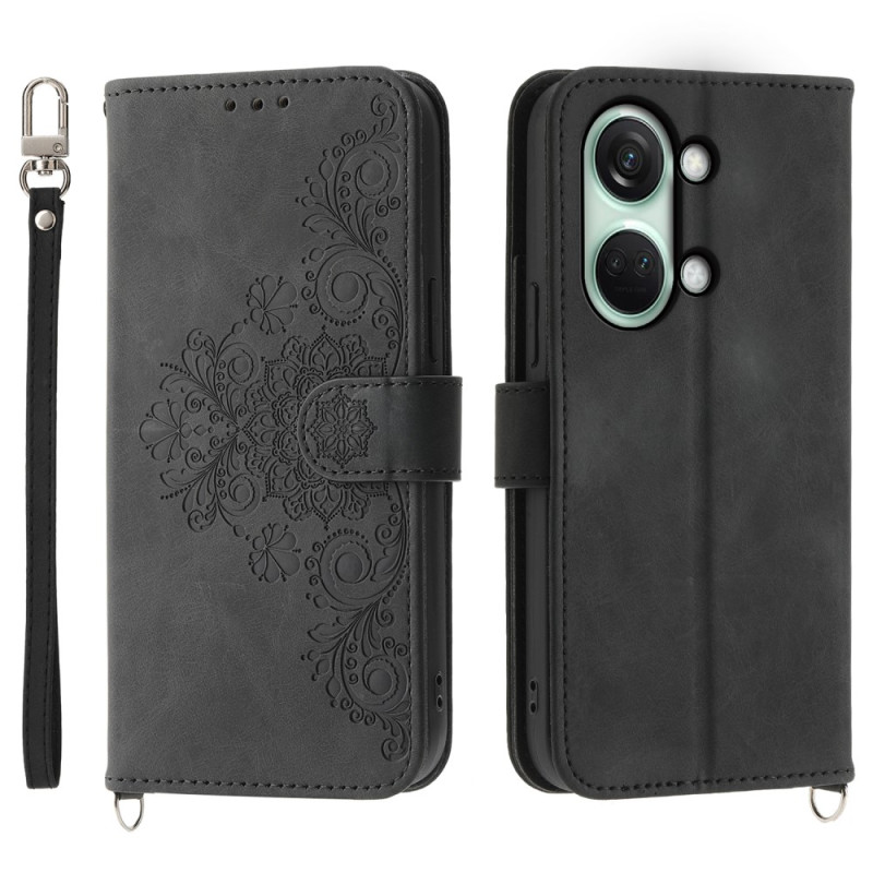 OnePlus Nord 3 5G Lace Flower-fodral med nyckelband och axelrem