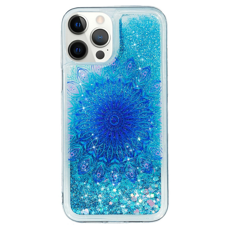Mandala Glitter iPhone 15 Pro Fodral