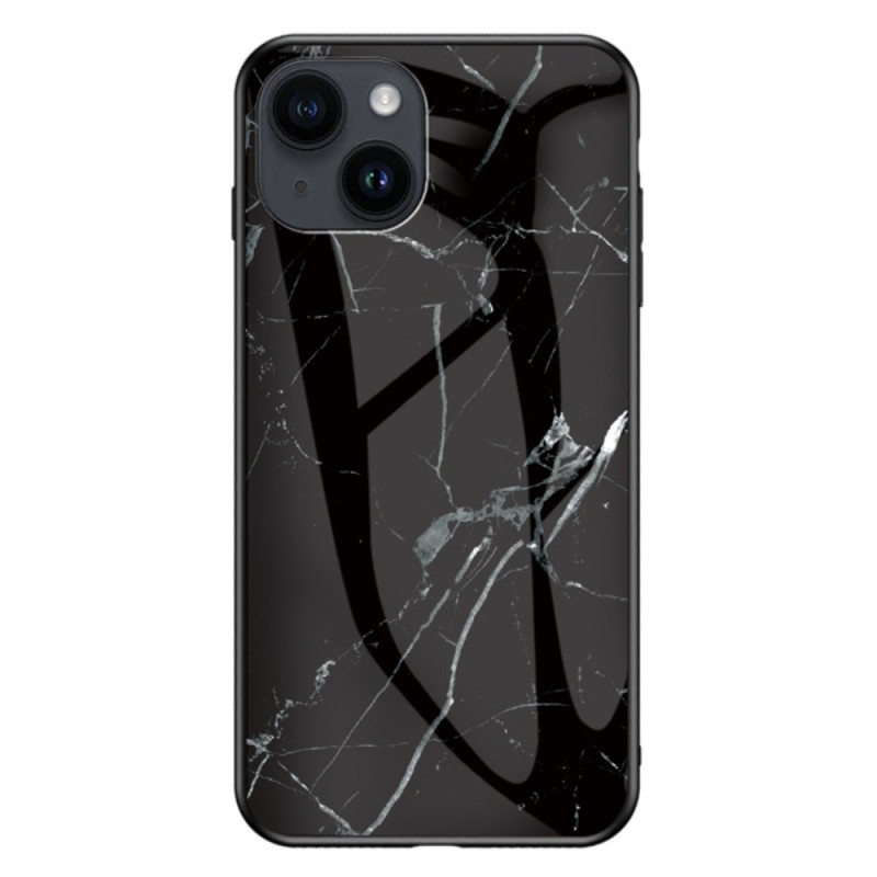 Hårt skal iPhone 15 Härdat glas marmor