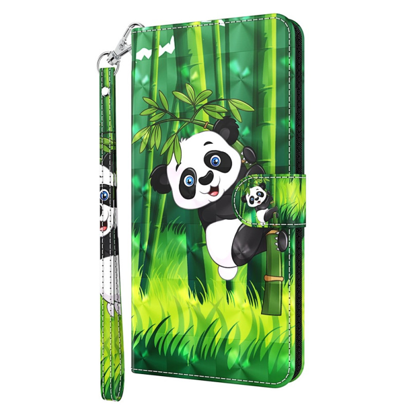 Google Pixel 8 Panda bambufodral med nyckelband