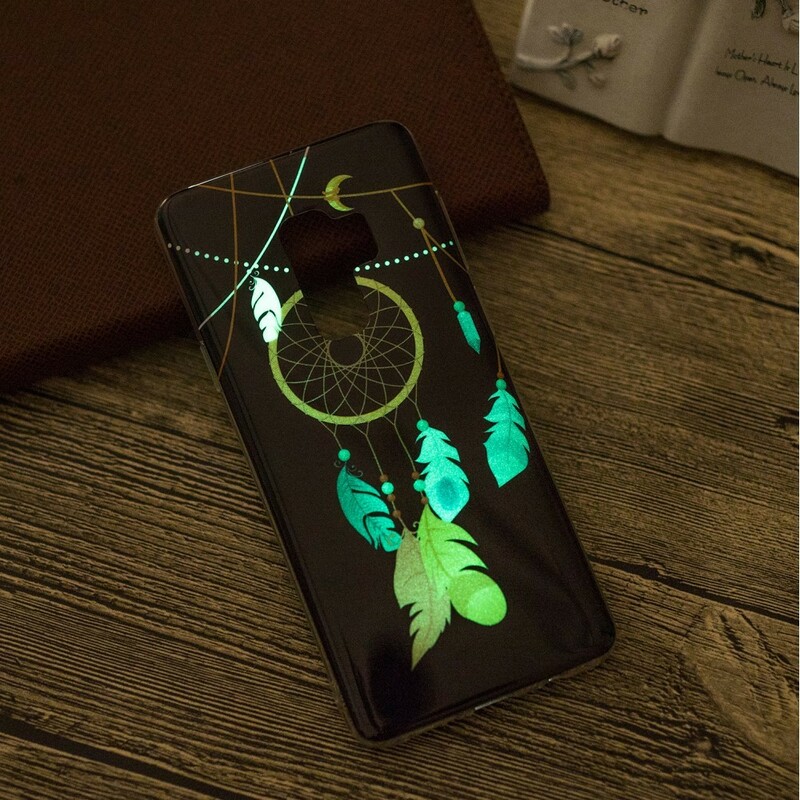 Samsung Galaxy S9 unikt fluorescerande Dreamcatcher-fodral