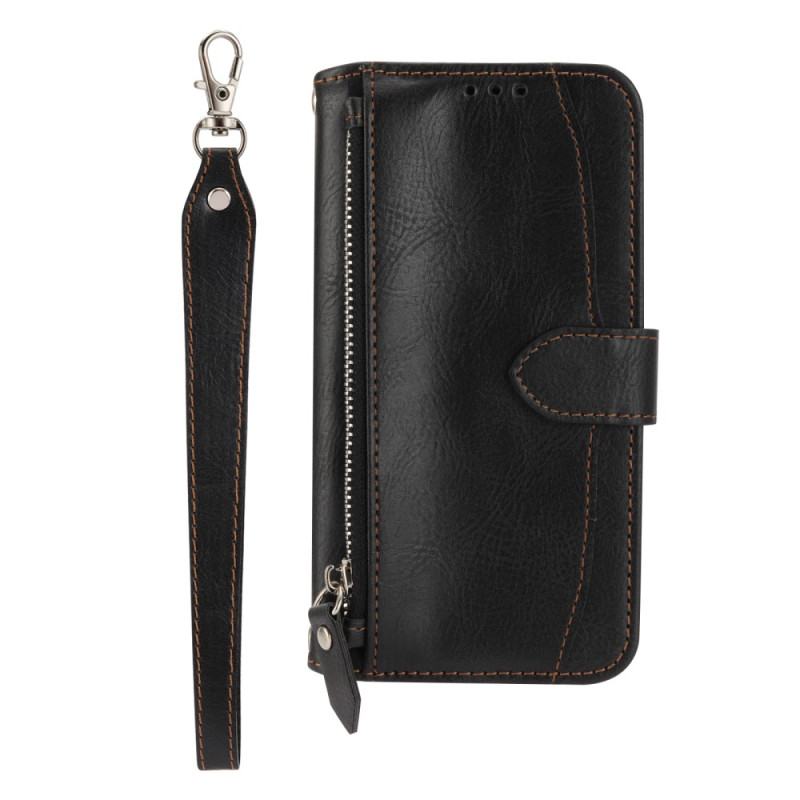 Sony Xperia 5 V plånboksfodral med nyckelband och axelrem
