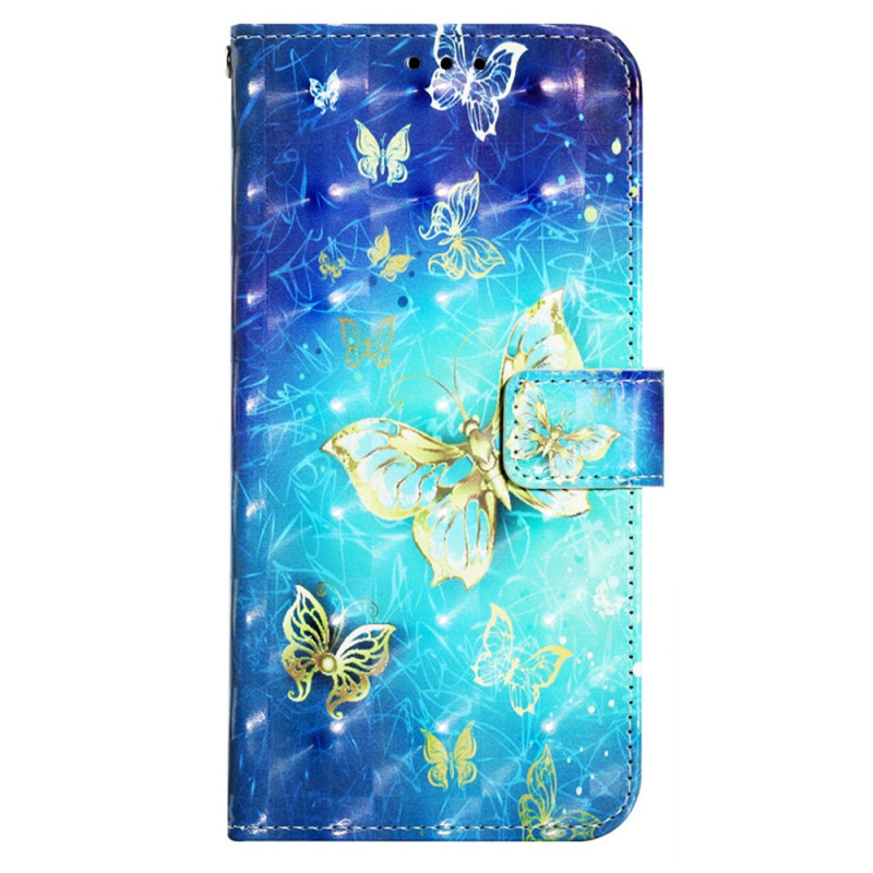 Fodral Samsung Galaxy S23 FE Flight of Butterflies med rem