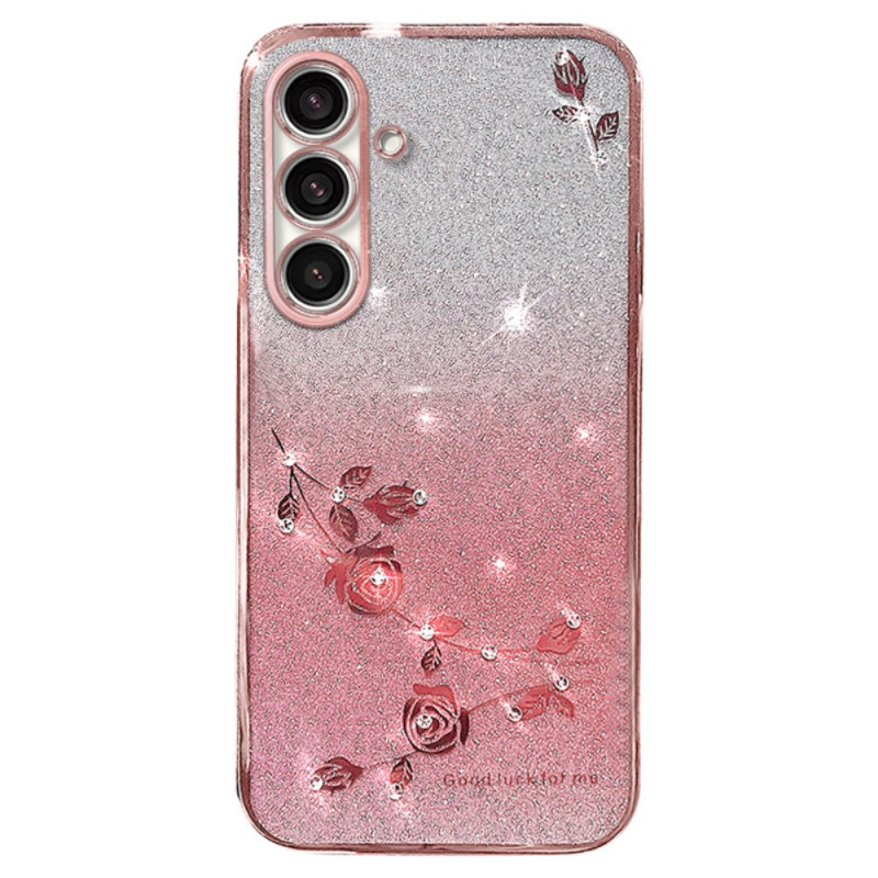 Samsung Galaxy S23 FE Rosa Glitter Fodral