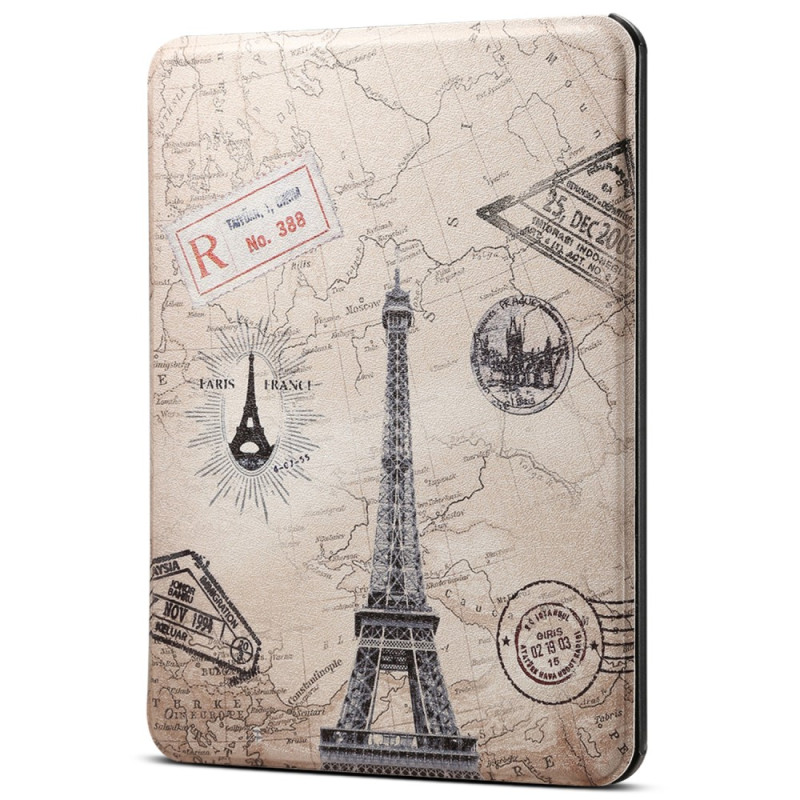 Fodral till Kindle Paperwhite 5 (2021) Vintage Eiffeltornet