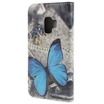 Samsung Galaxy S9 Blue Butterfly Case