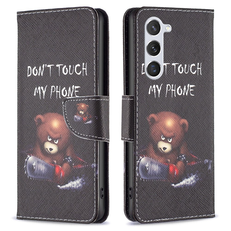 Plånboksfodral med björnmotiv för Samsung Galaxy S24