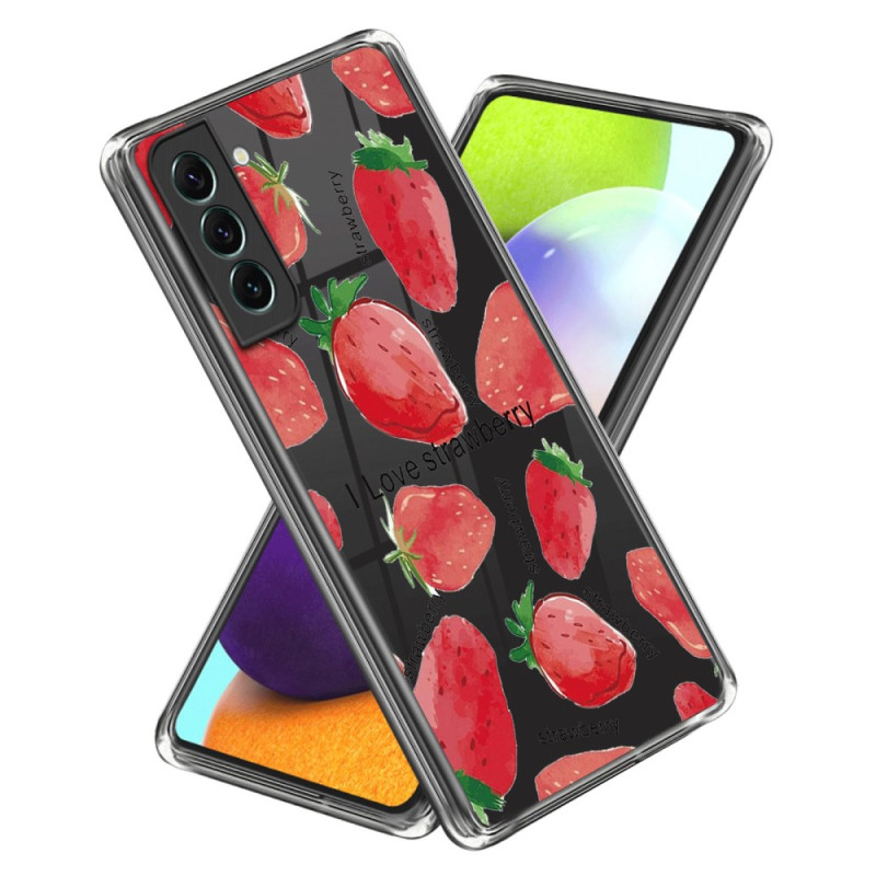 Mönstrat skal till Samsung Galaxy S24 Plus Strawberries