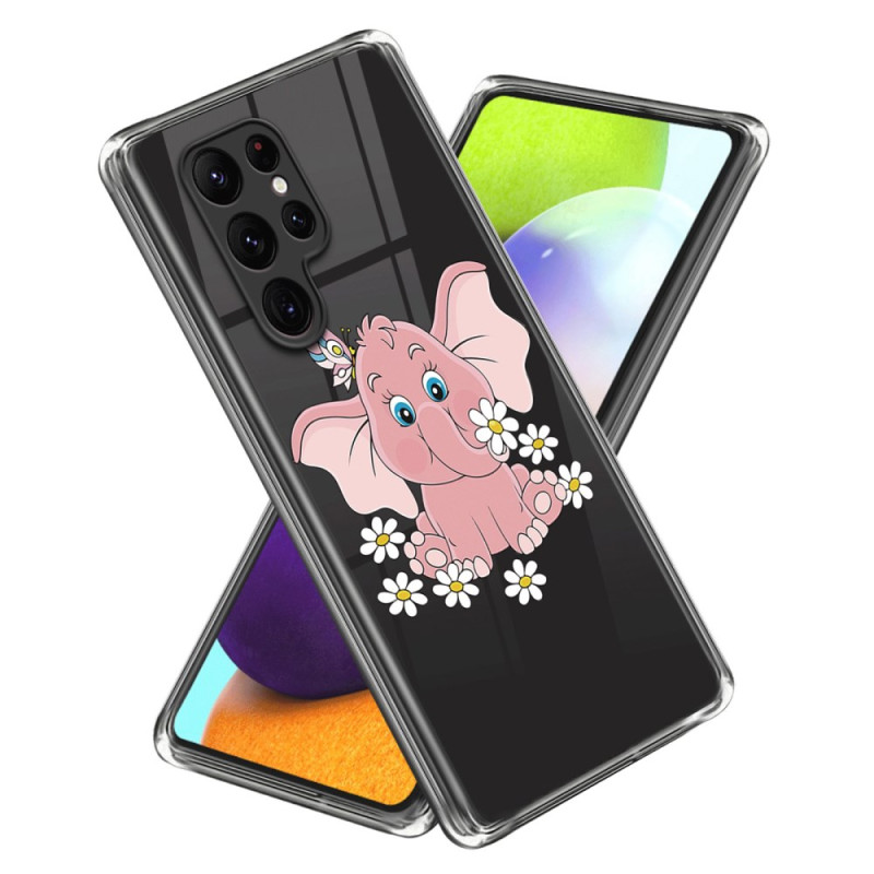 Samsung Galaxy S24 Ultra 5G Fodral Rosa Elefant