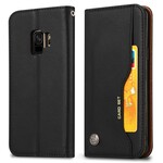 Flip Cover Samsung Galaxy S9 Läderkonfektion Kortfodral