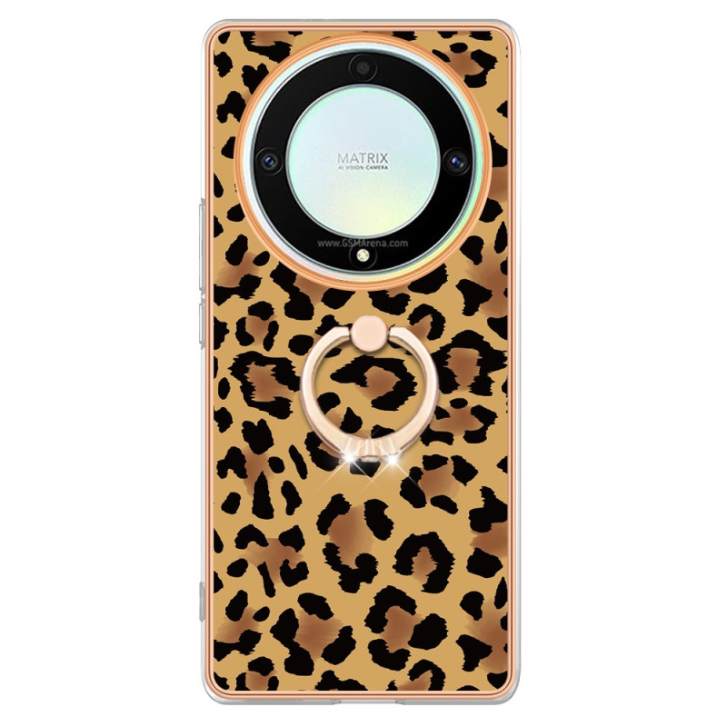 Honor Magic 5 Lite Fodral Leopard Stödring