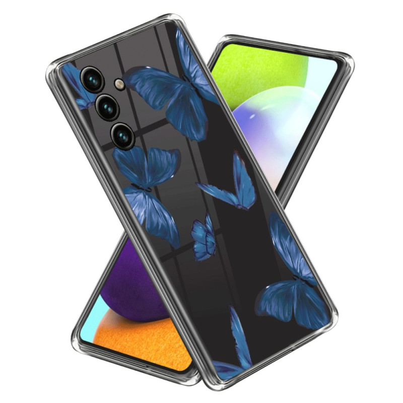 Samsung Galaxy A15 Fodral Blå Fjärilar