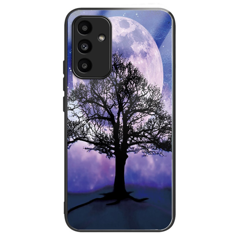 Samsung Galaxy A15 5G / A15 Härdat glasfodral Träd och måne