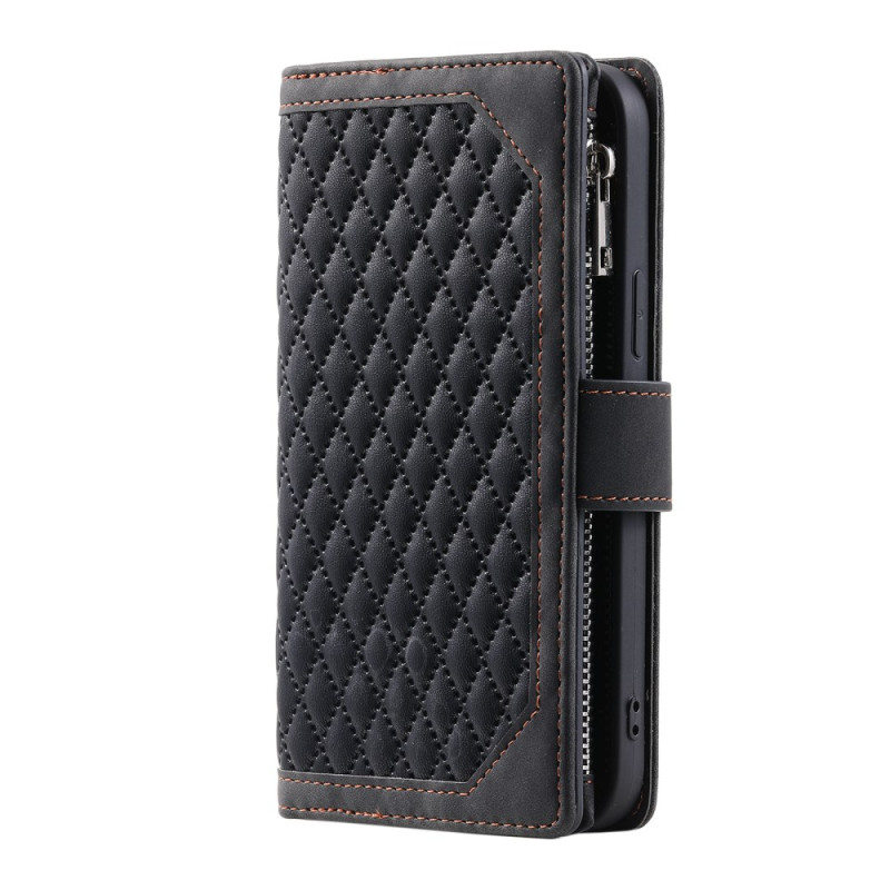 Fodral Samsung Galaxy A35 5G Vadderad plånbok med rem och axelrem