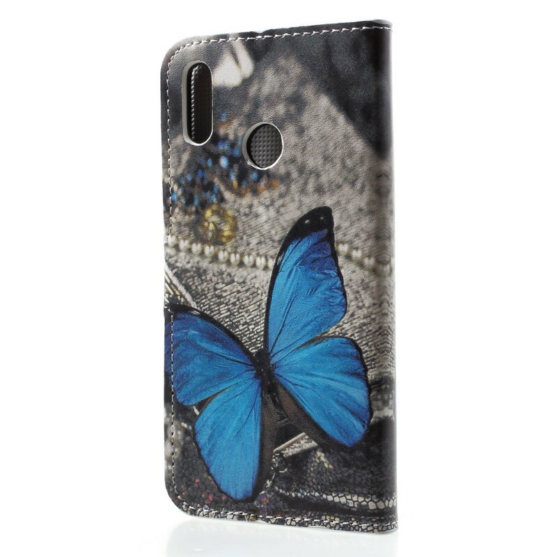 Fodral Huawei P20 Lite Butterfly Blue