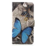 Fodral Huawei P20 Pro Butterfly Blue