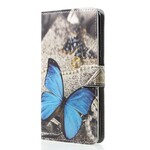 Fodral Huawei P20 Pro Butterfly Blue