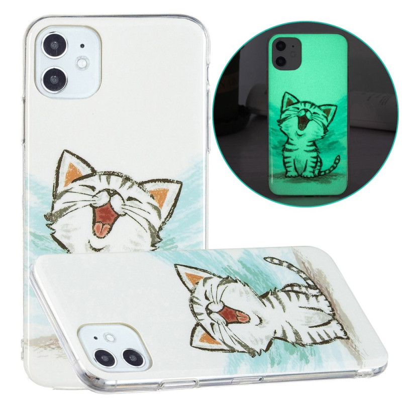 Happy Cat Fluo iPhone-skydd