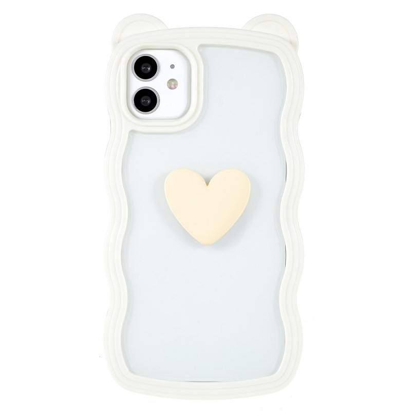 Dekorativt hjärtfodral för iPhone 11