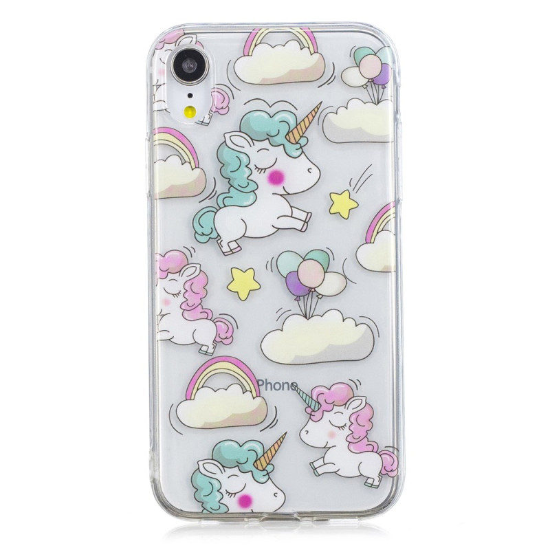 Rainbow Unicorn iPhone XR Fodral