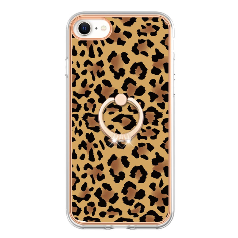 Fodral iPhone SE 3 / SE 2 / 8 / 7 Impriné Leopard Ring-Support