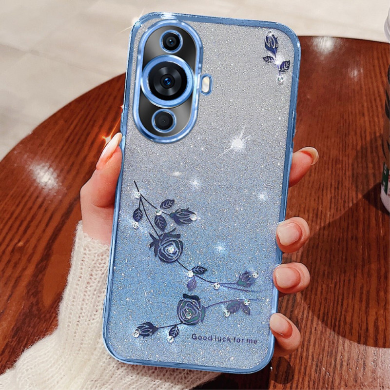 Huawei Nova 11 Pro Fodral med strass och blommor KADEM