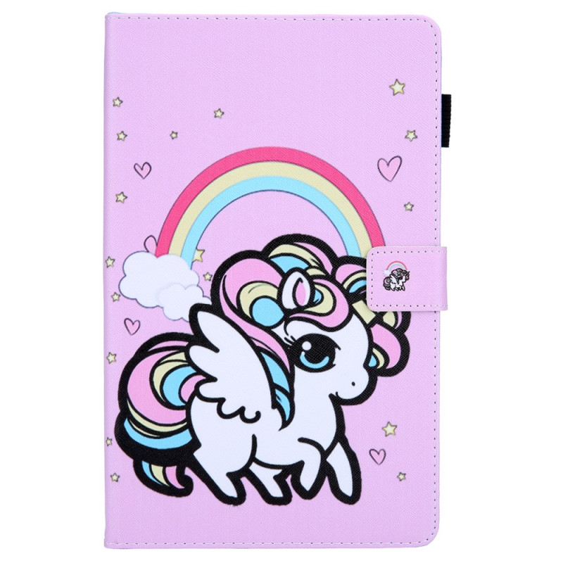Samsung Galaxy Tab A11 / A9 Rainbow Unicorn Fodral