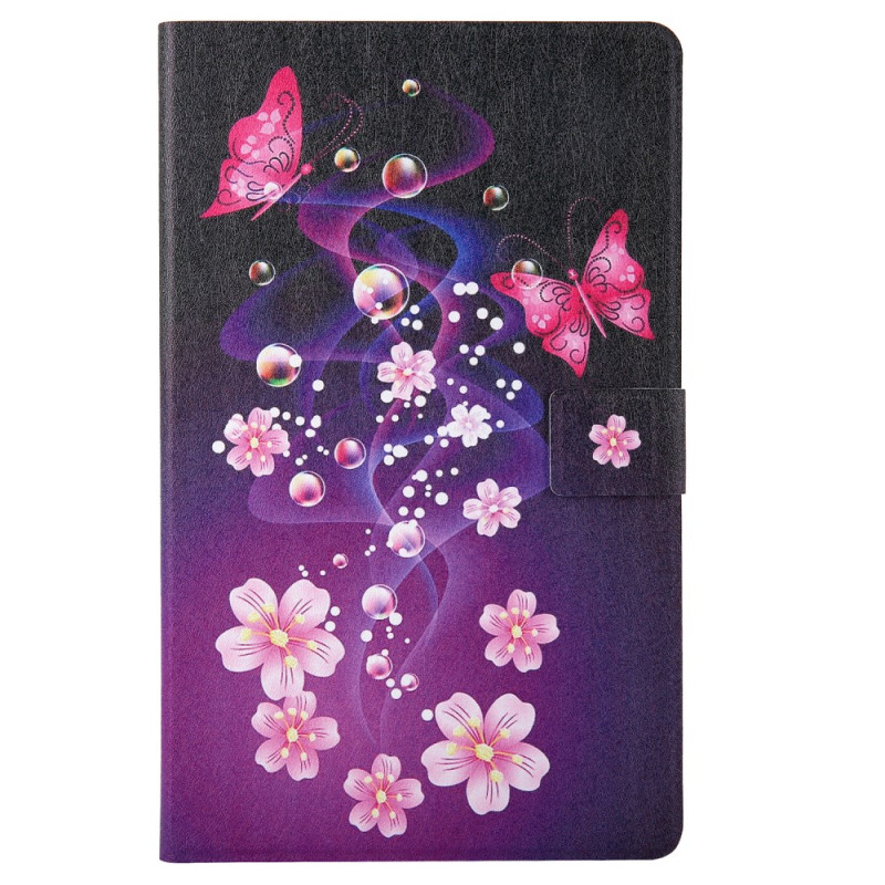 Samsung Galaxy Tab A9 Fodral Rosa Fjärilar