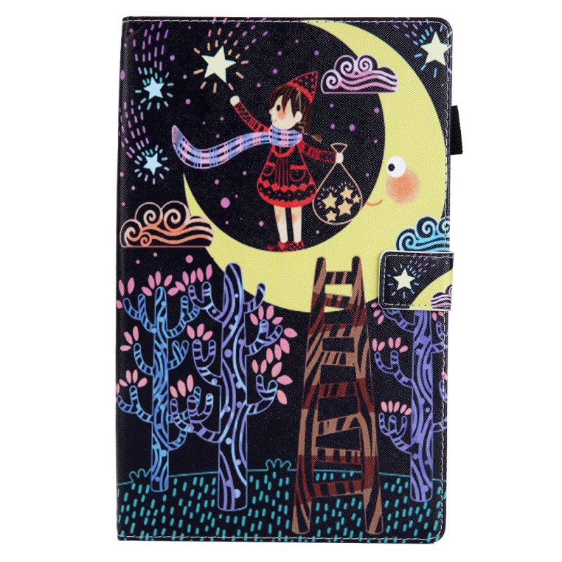 Samsung Galaxy Tab A11 Plus / A9 Plus Fodral - Girl Gathering Stars