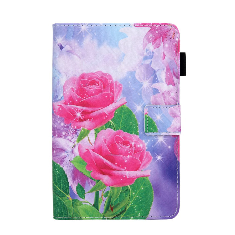 Samsung Galaxy Tab A11 Plus / A9 Plus Fodral med röda rosor