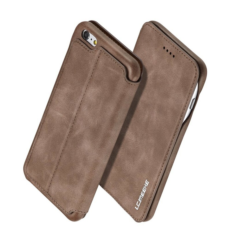 Flip Cover iPhone 6/6S LC.IMEEKE Läder Effekt