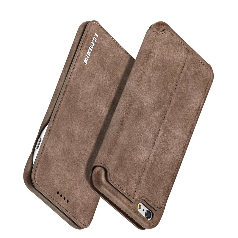 Flip Cover iPhone 6/6S LC.IMEEKE Läder Effekt