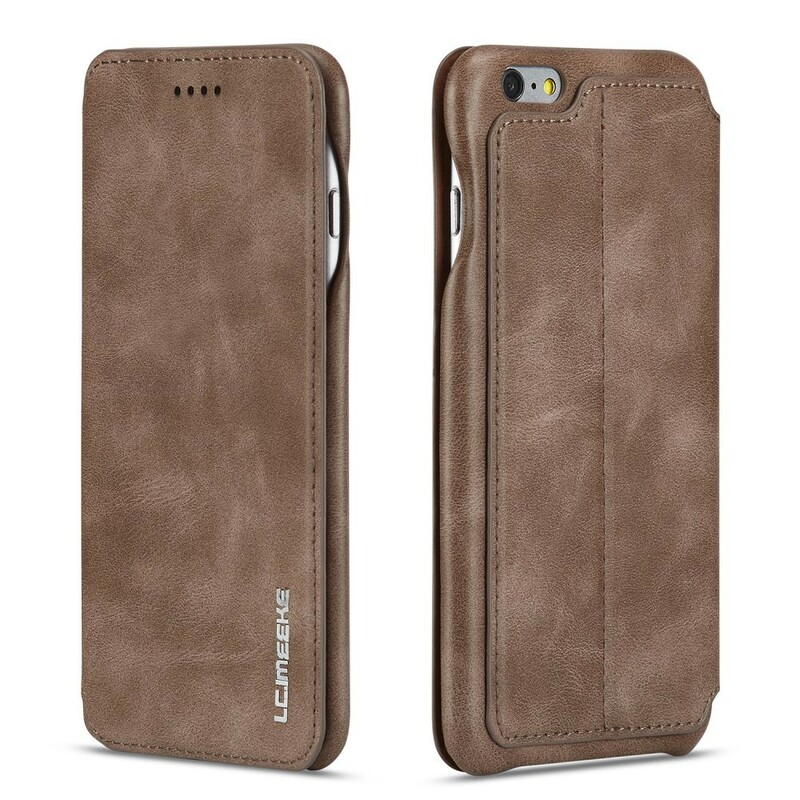 Flip Cover iPhone 6/6S LC.IMEEKE Läder Effekt