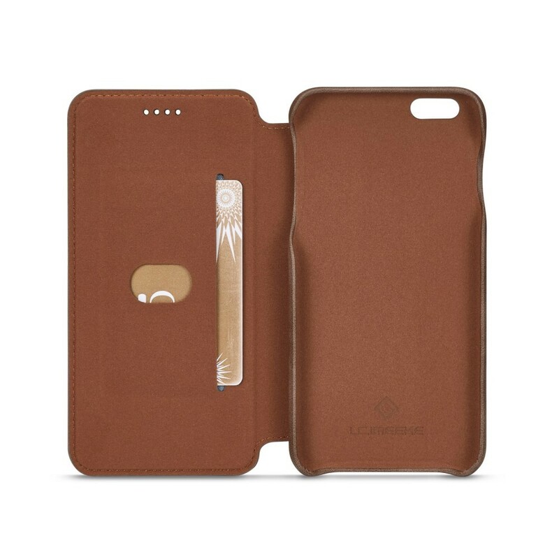 Flip Cover iPhone 6/6S LC.IMEEKE Läder Effekt