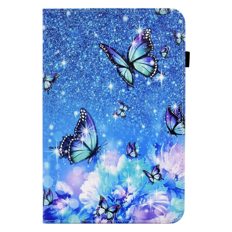 Samsung Galaxy Tab S8 / Tab S7 Fodral Fjärilar och blommor