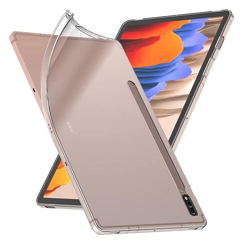 Samsung Galaxy Tab S8 / S7 Ultra-Thin Genomskinlig
 Skydd Stylus Slot