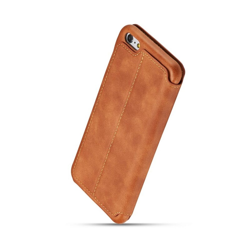 Flip Cover iPhone 6/6S Plus LC.IMEEKE Läder Effekt